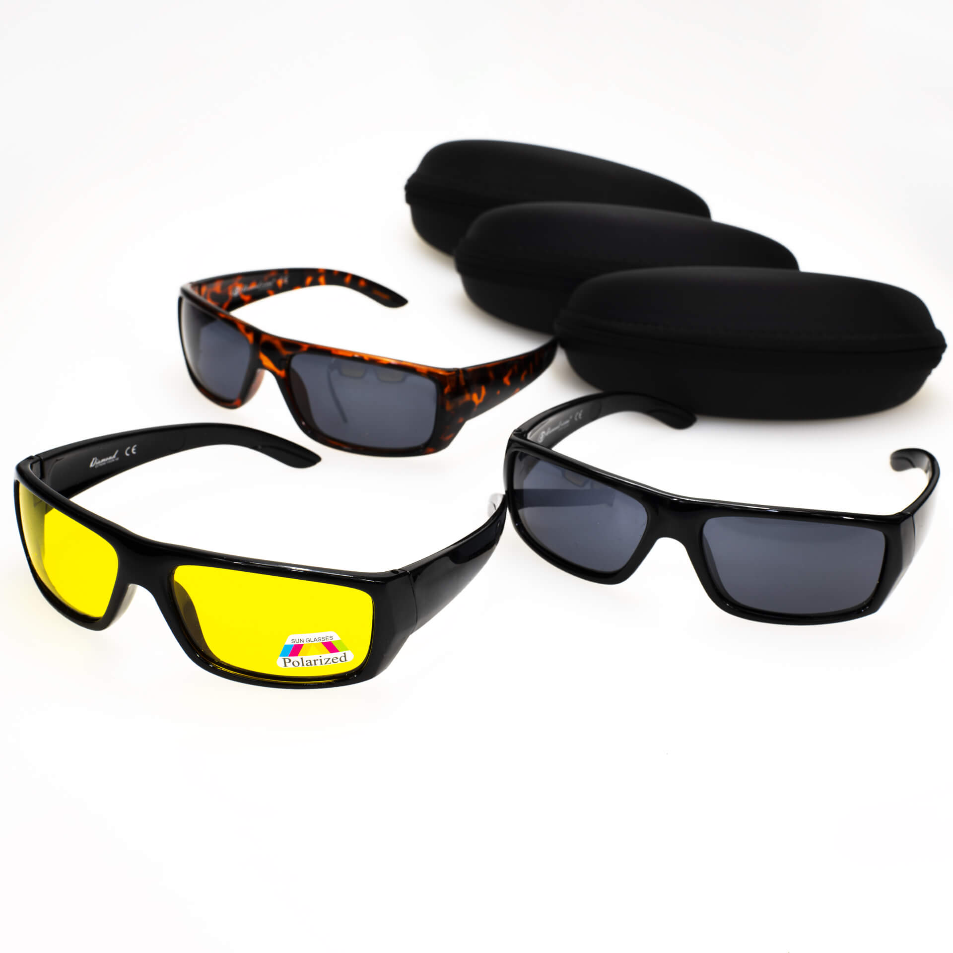 Polarisierte Sonnenbrillen Set, 3 Stück