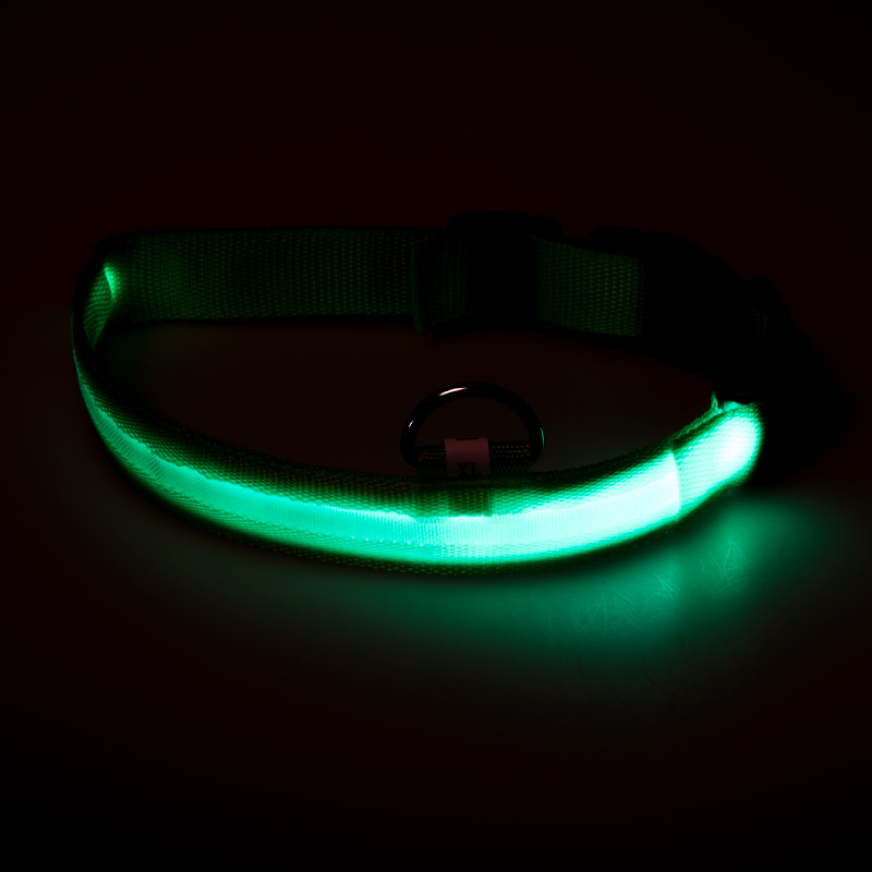 LED Leuchthalsband für Hunde (Grün)