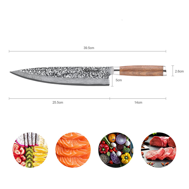 adelmayer® Damast Küchenmesser 25,5 cm